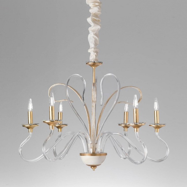 Люстра Masca Deco 1878/6 Bianco oro Люстра Masca Deco 1878/6 Bianco oro