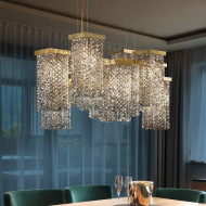 Подвесной светильник Masiero Skyline S12 G14 CUT CRYSTAL Подвесной светильник Masiero Skyline S12 G14 CUT CRYSTAL