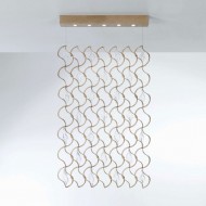 Подвесной светильник Serip Niagara CT3385/5 FO_PB N10P Подвесной светильник Serip Niagara CT3385/5 FO_PB N10P