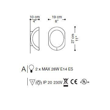 Настенный светильник La Murrina 681 - A AD-2L Настенный светильник La Murrina 681 - A AD-2L