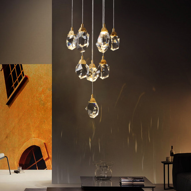 Подвесной светильник DeLight Collection Crystal Rock MD-020B-11 gold Подвесной светильник DeLight Collection Crystal Rock MD-020B-11 gold