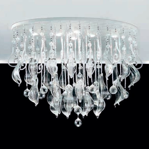 Потолочный светильник MURANOdue Gallery Elysee PL 100 Cristallo 0000408 Потолочный светильник MURANOdue Gallery Elysee PL 100 Cristallo 0000408
