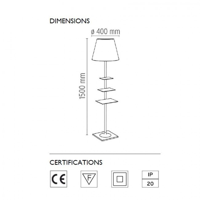 Торшер Flos Bibliotheque Nationale Fumee F1011030 Торшер Flos Bibliotheque Nationale Fumee F1011030