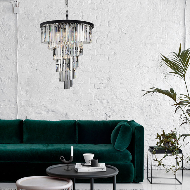 Подвесной светильник DeLight Collection Helix KR0262P-10 black/clear Подвесной светильник DeLight Collection Helix KR0262P-10 black/clear