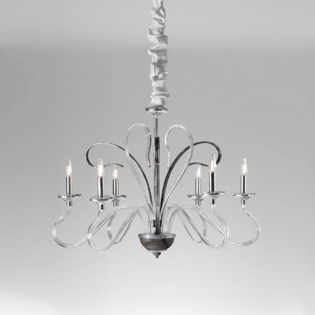Люстра Masca Deco 1878/6 Piombo argento