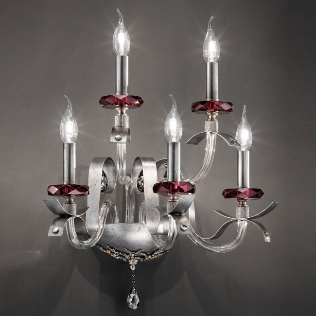 Бра Euroluce Nuage A5 silver Amethyst