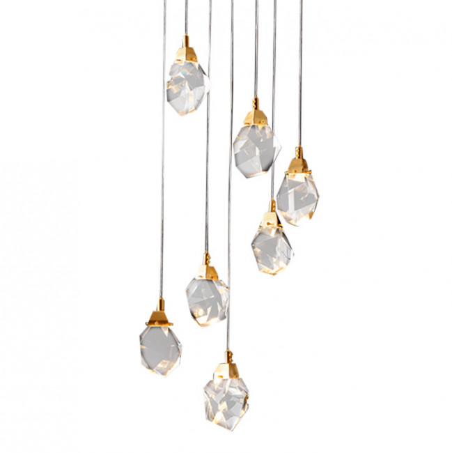 Подвесной светильник DeLight Collection Crystal Rock MD-020B-7 gold