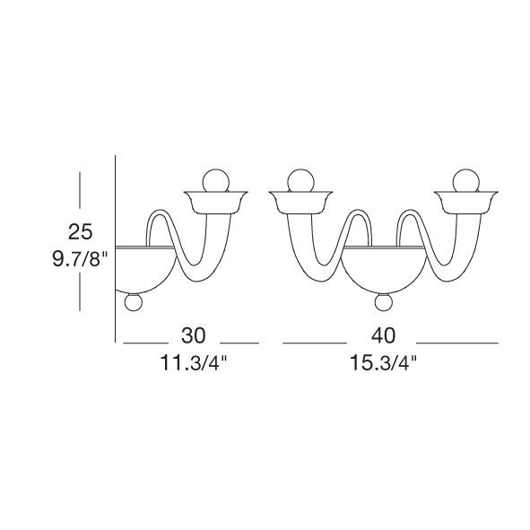Бра MURANOdue Gallery Parigi Serenissima P2 0000615 Бра MURANOdue Gallery Parigi Serenissima P2 0000615