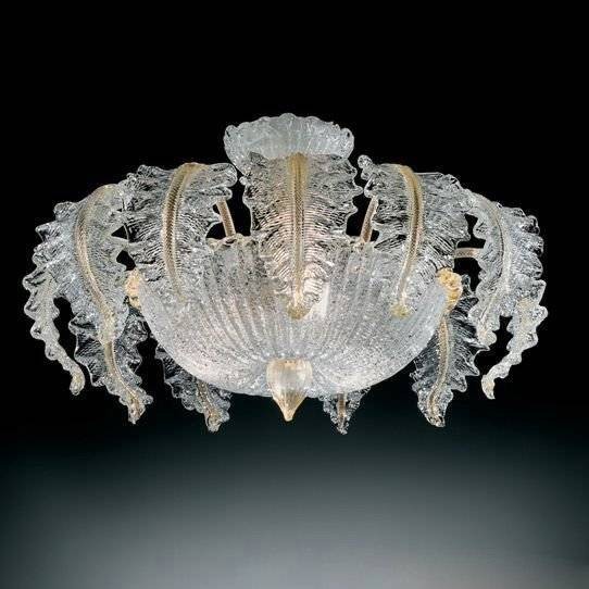 Потолочный светильник Vetri Lamp 1009/45 Cristallo/Oro Потолочный светильник Vetri Lamp 1009/45 Cristallo/Oro