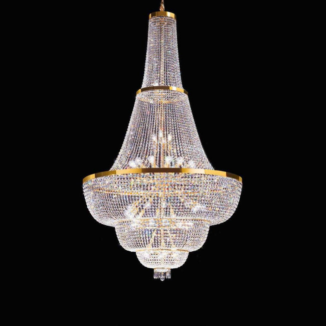Люстра Beby Group Empire 1555/24 Light gold CUT CRYSTAL