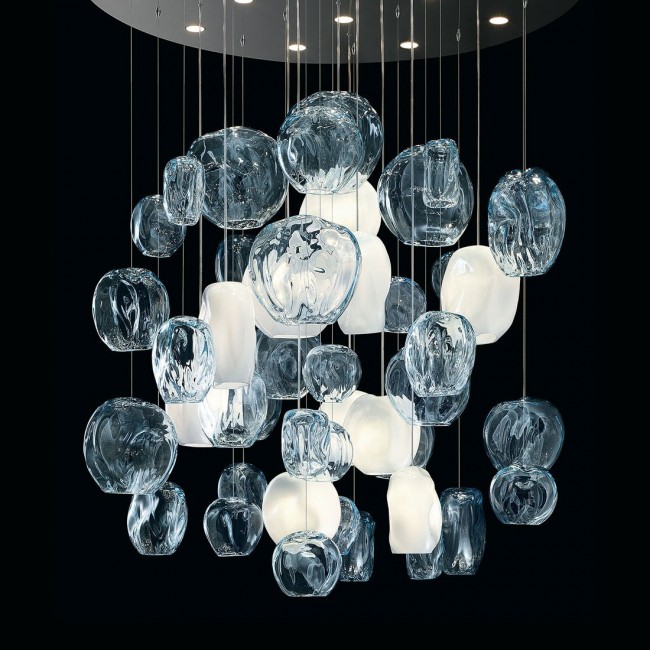 Подвесной светильник Barovier&Toso Hanami 7297/AQ Подвесной светильник Barovier&Toso Hanami 7297/AQ