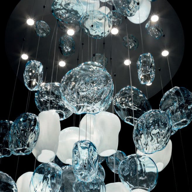 Подвесной светильник Barovier&Toso Hanami 7297/AQ Подвесной светильник Barovier&Toso Hanami 7297/AQ