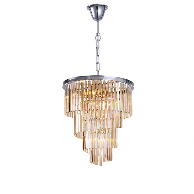 Подвесной светильник DeLight Collection Helix KR0262P-10 chrome/amber Подвесной светильник DeLight Collection Helix KR0262P-10 chrome/amber