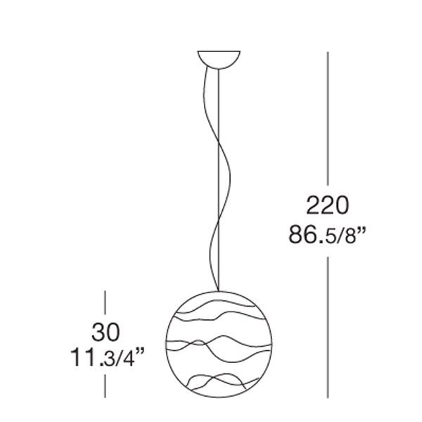 Подвесной светильник Leucos SIBILLA S 30 0000070
