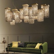 Подвесной светильник Masiero Skyline S20 G14 CUT CRYSTAL Подвесной светильник Masiero Skyline S20 G14 CUT CRYSTAL