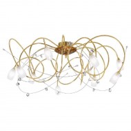 Потолочная люстра Masca Kikka 1850/9PL Oro brunito / Glass 559 Потолочная люстра Masca Kikka 1850/9PL Oro brunito / Glass 559