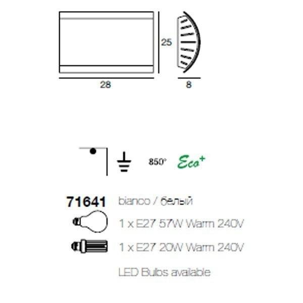 Настенно-потолочный светильник Linea Light 71641