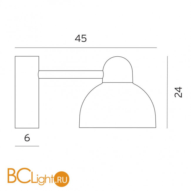 Уличный настенный светильник Norlys Koster 724GR