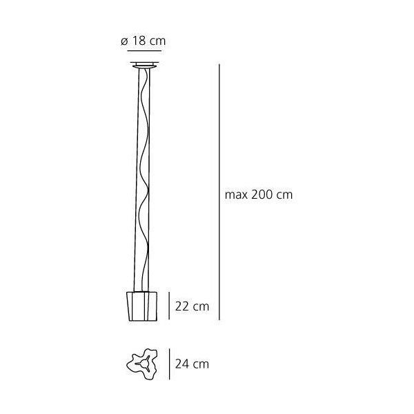 Подвесной светильник Artemide Logico sospensione mini singola 0696020A Подвесной светильник Artemide Logico sospensione mini singola 0696020A