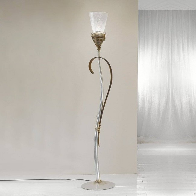 Торшер Masca Siberia 1818/P1 Argento acido / Glass 500 Торшер Masca Siberia 1818/P1 Argento acido / Glass 500