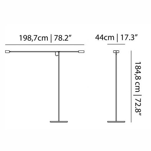 Торшер MOOOI T lamp MOLTLAMP