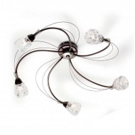 Потолочная люстра Masca Luna 1865/5PL Moka nichel / Glass 576 Потолочная люстра Masca Luna 1865/5PL Moka nichel / Glass 576