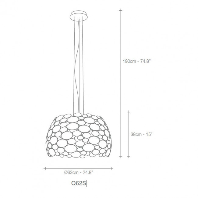 Подвесной светильник Terzani Anish Q62S E7 C8