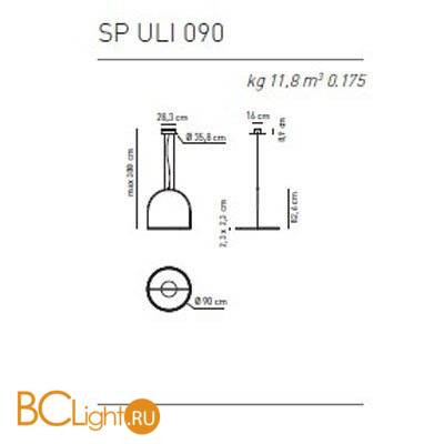 Подвесной светильник Axo Light U-Light SP ULI 090 LED AN XX Подвесной светильник Axo Light U-Light SP ULI 090 LED AN XX