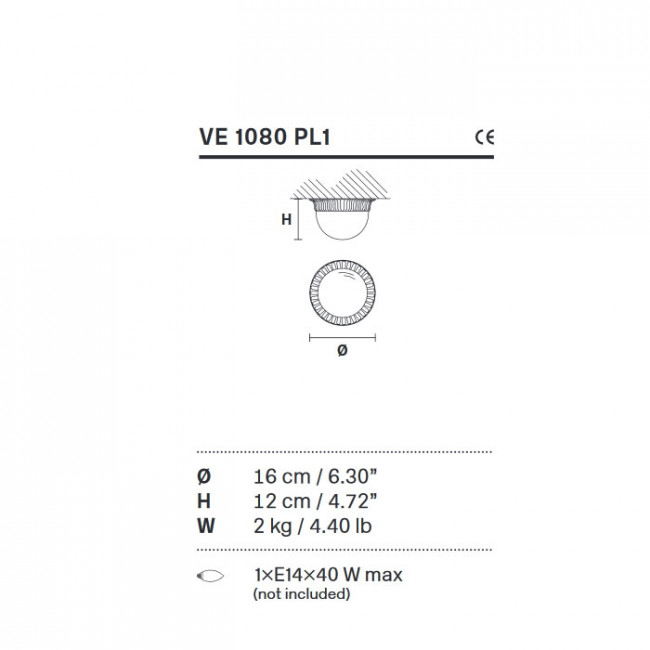 Потолочный светильник Masiero Brass & spots VE 1080 PL1