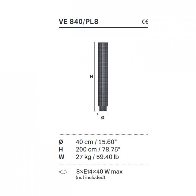 Потолочный светильник Masiero Impero & Deco VE 840/PL 8 Cut