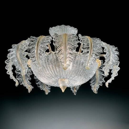 Потолочный светильник Vetri Lamp 1009/65 Cristallo/Oro Потолочный светильник Vetri Lamp 1009/65 Cristallo/Oro