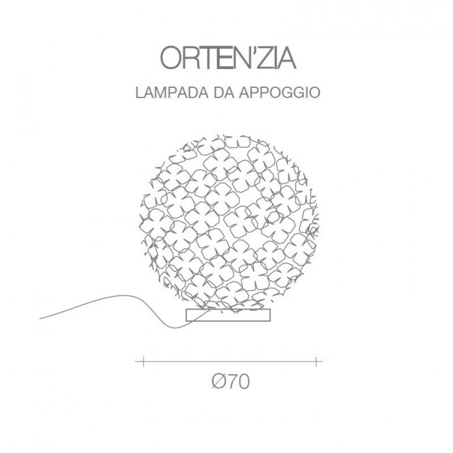 Настольная лампа Terzani Orten'zia M49P H8 C8