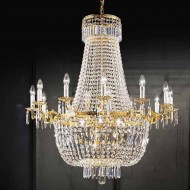 Люстра Beby Group Empire 1590/12+12 Light gold CUT CRYSTAL Люстра Beby Group Empire 1590/12+12 Light gold CUT CRYSTAL