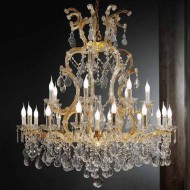 Люстра Beby Group Novecento 980/21+1 Light gold CUT CRYSTAL Люстра Beby Group Novecento 980/21+1 Light gold CUT CRYSTAL