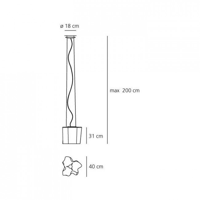 Подвесной светильник Artemide Logico sospensione singola 0453020A Подвесной светильник Artemide Logico sospensione singola 0453020A