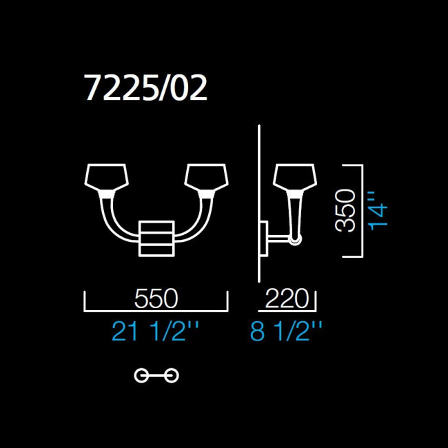 Бра Barovier&Toso Twins 7225/02/BC