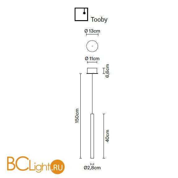 Подвесной светильник Fabbian Tooby F32 A01 00 Подвесной светильник Fabbian Tooby F32 A01 00