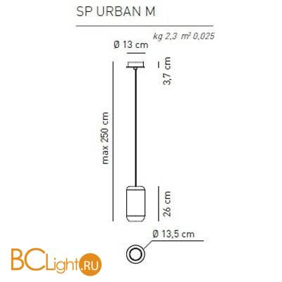 Подвесной светильник Axo Light Urban SP URBAN M NI XX LED Подвесной светильник Axo Light Urban SP URBAN M NI XX LED