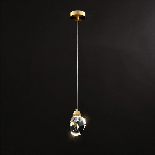 Подвесной светильник DeLight Collection Crystal Rock MD-020B-1 gold Подвесной светильник DeLight Collection Crystal Rock MD-020B-1 gold