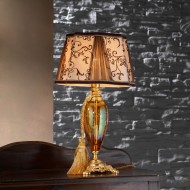 Настольная лампа Euroluce Lady LP1 gold Amber Настольная лампа Euroluce Lady LP1 gold Amber