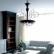 Потолочный светильник MURANOdue Gallery Orleans S50 Nero Cristallo 0000443 Потолочный светильник MURANOdue Gallery Orleans S50 Nero Cristallo 0000443