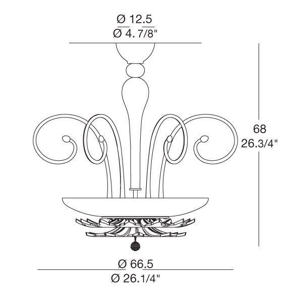 Потолочный светильник MURANOdue Gallery Orleans S50 Nero Cristallo 0000443 Потолочный светильник MURANOdue Gallery Orleans S50 Nero Cristallo 0000443