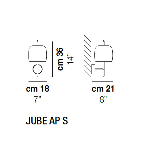 Бра Vistosi Jube AP S TB OS Бра Vistosi Jube AP S TB OS