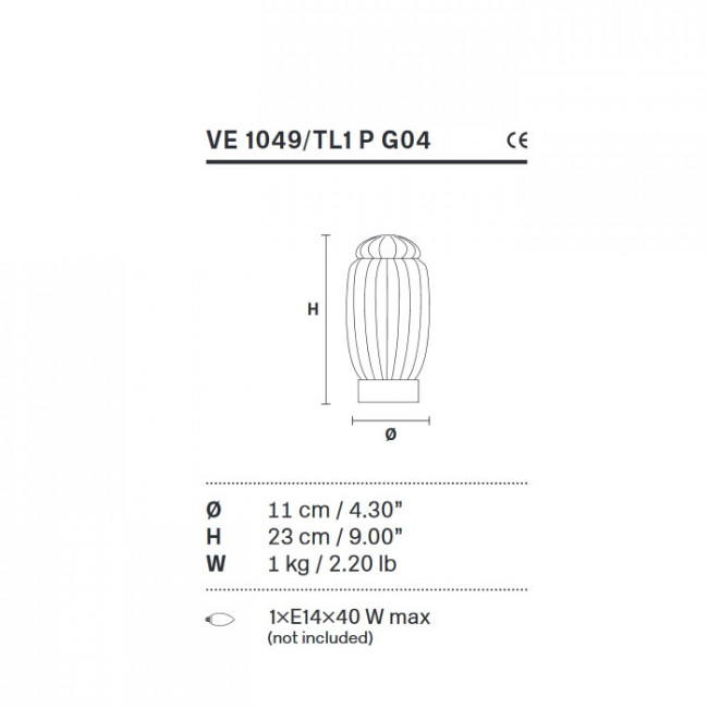 Настольный светильник Masiero Table lamps VE 1049 TL1 P G04