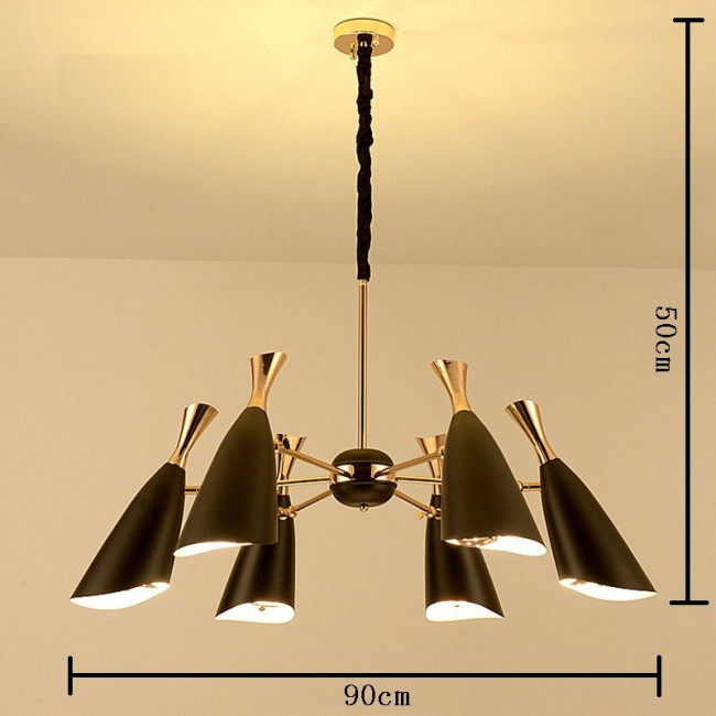 Люстра DeLight Collection Duke 9099P-6 black/gold Люстра DeLight Collection Duke 9099P-6 black/gold