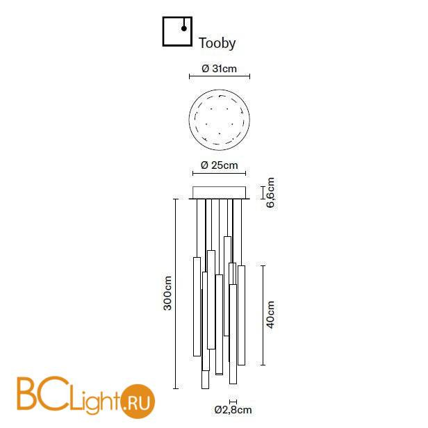 Подвесной светильник Fabbian Tooby F32 A03 00 Подвесной светильник Fabbian Tooby F32 A03 00
