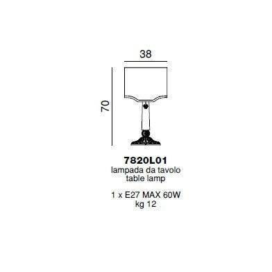 Настольная лампа Beby Group Pure 7820L01 Gold Orange Sicily 057 - vintage rose Настольная лампа Beby Group Pure 7820L01 Gold Orange Sicily 057 - vintage rose