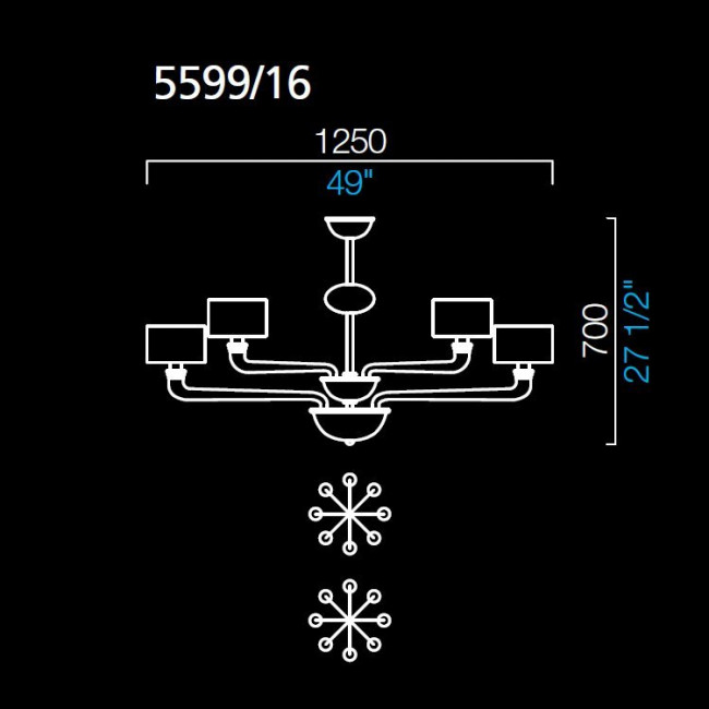 Люстра Barovier&Toso Babylon 5599/16/CC/NN Люстра Barovier&Toso Babylon 5599/16/CC/NN