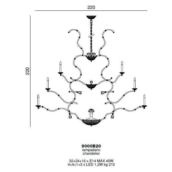 Люстра Beby Group Queen of Roses 9000B20 Gold SW Golden Teak Люстра Beby Group Queen of Roses 9000B20 Gold SW Golden Teak