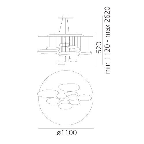 Подвесной светильник Artemide Mercury 1367W10A Подвесной светильник Artemide Mercury 1367W10A
